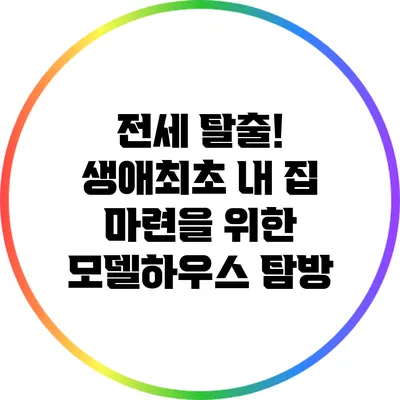 전세 탈출! 생애최초 내 집 마련을 위한 모델하우스 탐방