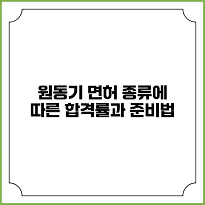 원동기 면허 종류에 따른 합격률과 준비법